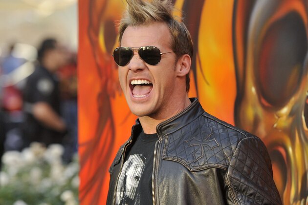 Host Chris Jericho poses at the 2013 Revolver Golden Gods Award Show at Club Nokia on Thursday, May 2, 2013 in Los Angeles. (Photo by Chris Pizzello/Invision/AP)