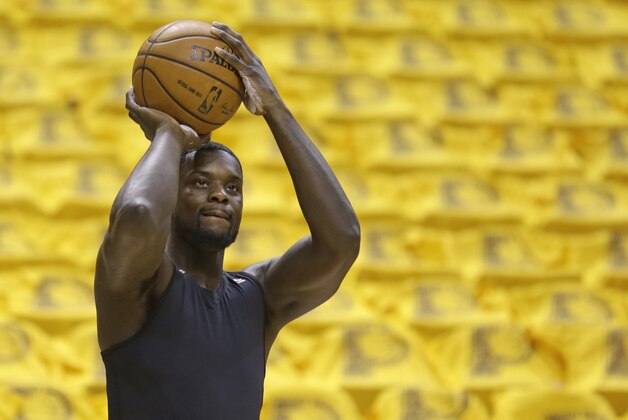 Indiana Pacers guard Lance Stephenson shoots before Game 5 of the NBA basketball Eastern Conference finals against the Miami Heat, in Indianapolis on Wednesday, May 28, 2014. (AP Photo/Michael Conroy) Indiana Pacers guard Lance Stephenson shoots before Game 5 of the NBA basketball Eastern Conference finals against the Miami Heat, in Indianapolis on Wednesday, May 28, 2014. (AP Photo/Michael Conroy)