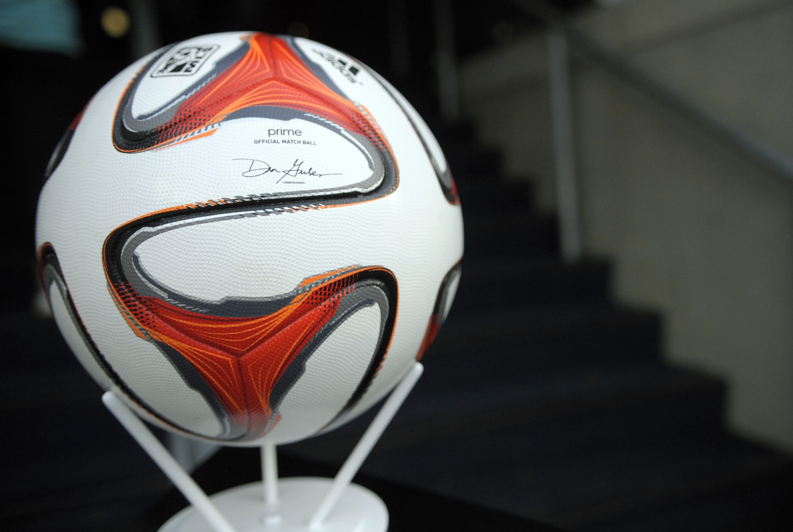 Jul 16, 2014; Philadelphia, PA, USA; MLS game ball before start of game between Philadelphia Union and New York Red Bulls at PPL Park. The Union defeated the Red Bull, 3-1. Mandatory Credit: Eric Hartline-USA TODAY Sports