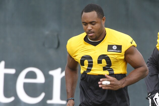 Pittsburgh Steelers safety Mike Mitchell (23) during the NFL football camp on Thursday, June 19, 2014 in Pittsburgh. (AP Photo/Keith Srakocic)