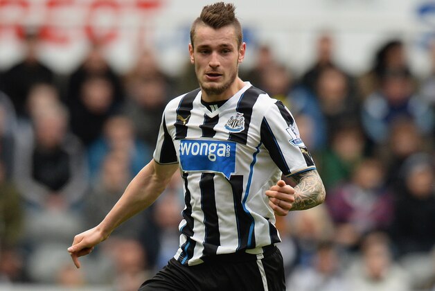 NEWCASTLE UPON TYNE, ENGLAND - FEBRUARY 23: Mathieu Debuchy of Newcastle United during the Barclays Premier League match between Newcastle United and Aston Villa at St James' Park on February 23, 2014 in Newcastle upon Tyne, England. (Photo by Tony Marshall/Getty Images) NEWCASTLE UPON TYNE, ENGLAND - FEBRUARY 23: Mathieu Debuchy of Newcastle United during the Barclays Premier League match between Newcastle United and Aston Villa at St James' Park on February 23, 2014 in Newcastle upon Tyne, England. (Photo by Tony Marshall/Getty Images)