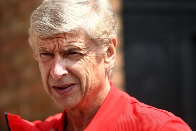 BOREHAMWOOD, ENGLAND - JULY 19:  Arsenal manager Arsene Wenger looks on ahead of the pre season friendly match between Borehamwood and Arsenal at Meadow Park on July 19, 2014 in Borehamwood, England.  (Photo by Jordan Mansfield/Getty Images)