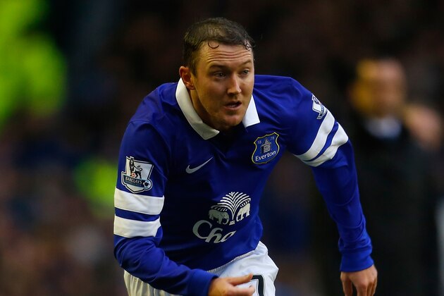 LIVERPOOL, ENGLAND - FEBRUARY 01: Aiden McGeady of Everton in action during the Barclays Premier League match between Everton and Aston Villa at Goodison Park on February 1, 2014 in Liverpool, England. (Photo by Paul Thomas/Getty Images)