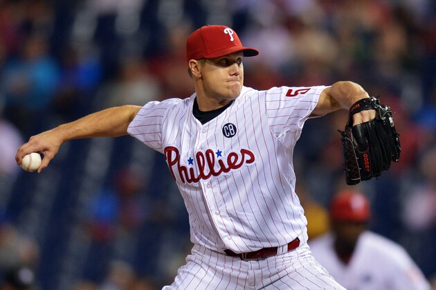 PHILADELPHIA, PA - JUNE 11: Jonathan Papelbon #58 of the Philadelphia Phillies delivers a pitch in the ninth inning against the San Diego Padres at Citizens Bank Park on June 11, 2014 in Philadelphia, Pennsylvania. The Phillies won 3-0. (Photo by Drew Hallowell/Getty Images)