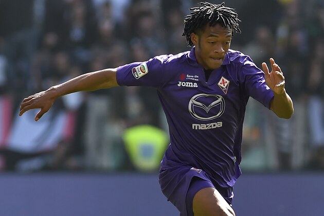 TURIN, ITALY - MARCH 09:  Juan Guglielmo Cuadrado of ACF Fiorentina in action during the Serie A match between Juventus and ACF Fiorentina at Juventus Arena on March 9, 2014 in Turin, Italy.  (Photo by Valerio Pennicino/Getty Images)