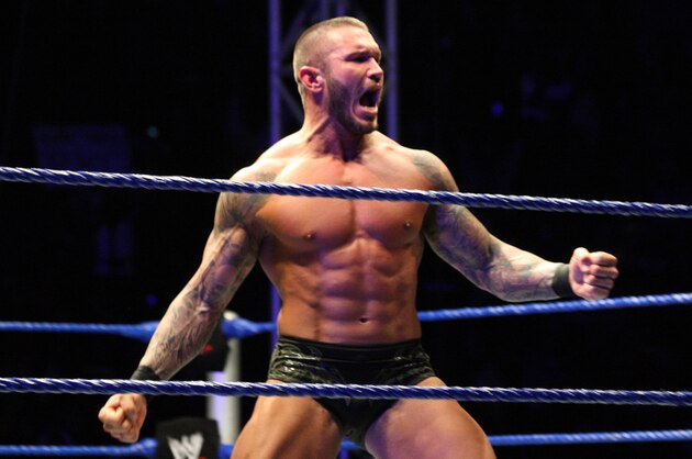 DURBAN, SOUTH AFRICA - JULY 08:  World Heavyweight Champion Randy Orton during the WWE Smackdown Live Tour at Westridge Park Tennis Stadium on July 08, 2011 in Durban, South Africa.  (Photo by Steve Haag/Gallo Images/Getty Images)