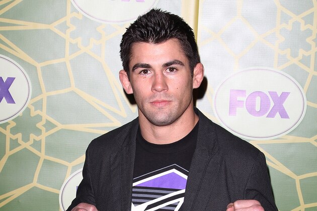 Dominick Cruz arrives at Fox's All-Star Party at Castle Green on January 8, 2012 in Pasadena, California.  (Photo by Paul A. Hebert/Invision/AP)