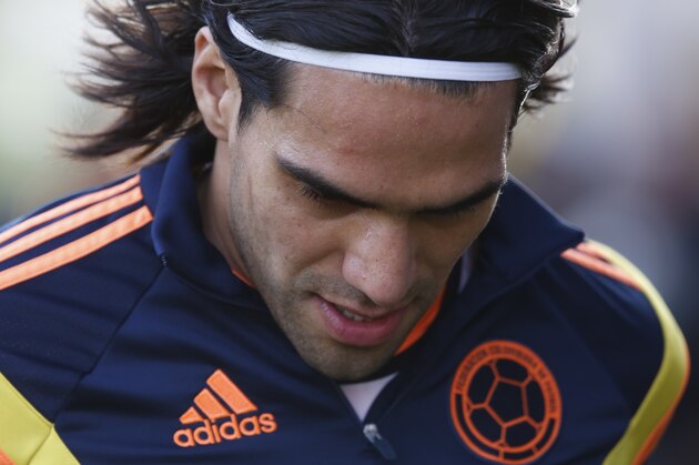 BUENOS AIRES, ARGENTINA - MAY 31: Radamel Falcao of Colombia looks on before the International Friendly Match between Colombia and Senegal at Pedro Bidegain Stadium on May 31, 2014 in Buenos Aires, Argentina. (Photo by Gabriel Rossi/Getty Images)
