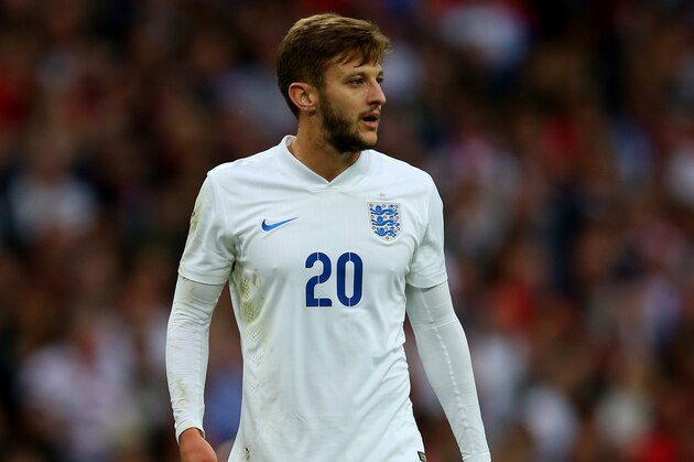 LONDON, ENGLAND - MAY 30:  Adam Lallana of England looks on during the international friendly match between England and Peru at Wembley Stadium on May 30, 2014 in London, England.  (Photo by Clive Rose/Getty Images)