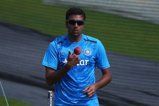 NOTTINGHAM, ENGLAND - JULY 07: Ravichandran Ashwin of India in action during a India nets session at Trent Bridge on July 7, 2014 in Nottingham, England. (Photo by Matthew Lewis/Getty Images) NOTTINGHAM, ENGLAND - JULY 07: Ravichandran Ashwin of India in action during a India nets session at Trent Bridge on July 7, 2014 in Nottingham, England. (Photo by Matthew Lewis/Getty Images)