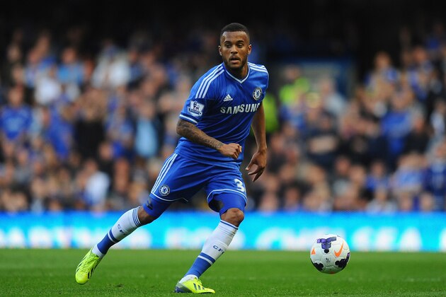 LONDON, ENGLAND - OCTOBER 19:  Ryan Bertrand of Chelsea in action during the Barclays Premier League match between Chelsea and Cardiff City at Stamford Bridge on October 19, 2013 in London, England.  (Photo by Mike Hewitt/Getty Images)