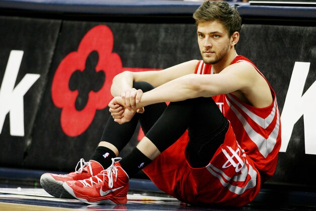 January 30, 2013; Denver, CO, USA; Houston Rockets forward Chandler Parsons (25) during the second half against the Denver Nuggets at the Pepsi Center.  The Nuggets won 118-110.  Mandatory Credit: Chris Humphreys-USA TODAY Sports