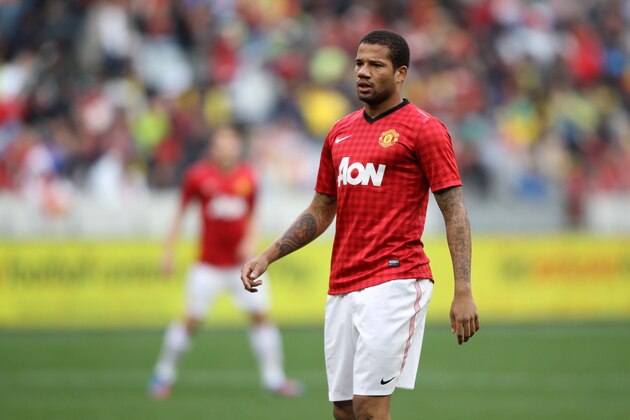 CAPE TOWN, SOUTH AFRICA - JULY 21: Bebe of Manchester United during the MTN Football Invitational match between Ajax Cape Town and Manchester United at Cape Town Stadium on July 21, 2012 in Cape Town, South Africa.  (Photo by Luke Walker/Gallo Images/Getty Images)