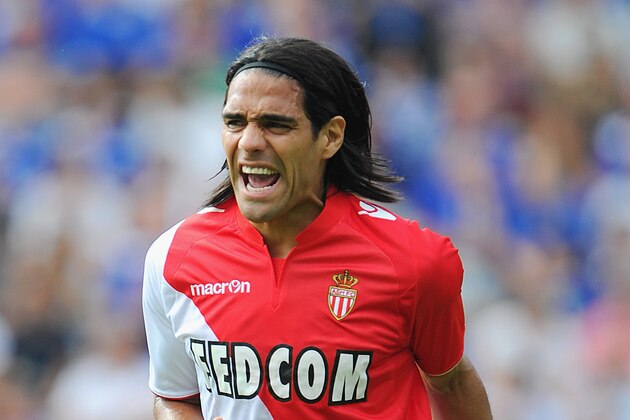 LEICESTER, ENGLAND - JULY 27:  Radamel Falcao of Monaco gestures during the the pre season friendly match between Leicester City and Monaco at The King Power Stadium on July 27, 2013 in Leicester, England.  (Photo by Michael Regan/Getty Images)