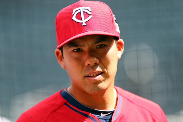 MINNEAPOLIS, MN - JULY 15:  American League All-Star Kurt Suzuki #8 of the Minnesota Twins before the 85th MLB All-Star Game at Target Field on July 15, 2014 in Minneapolis, Minnesota.  (Photo by Elsa/Getty Images)