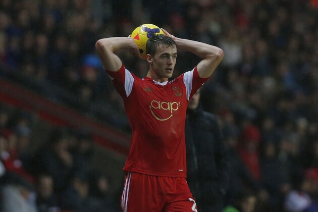 Southampton's Calum Chambers plays against Chelsea during their English Premier League soccer match at St Mary's stadium, Southampton, England, Wednesday, Jan. 1, 2014. (AP Photo/Sang Tan)