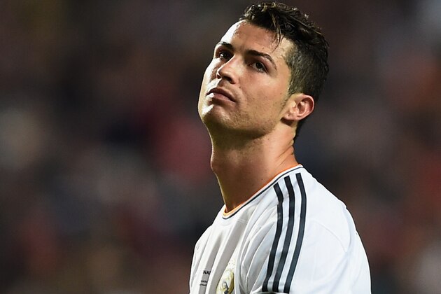LISBON, PORTUGAL - MAY 24:  Cristiano Ronaldo of Real Madrid looks on during the UEFA Champions League Final between Real Madrid and Atletico de Madrid at Estadio da Luz on May 24, 2014 in Lisbon, Portugal.  (Photo by Laurence Griffiths/Getty Images)