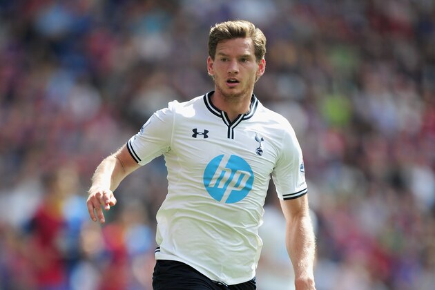 LONDON, ENGLAND - AUGUST 18:  Jan Vertonghen of Tottenham Hotspur looks on during the Barclays Premier League match between Crystal Palace and Tottenham Hotspur at Selhurst Park on Augsut 18, 2013 in London, England.  (Photo by Jamie McDonald/Getty Images)