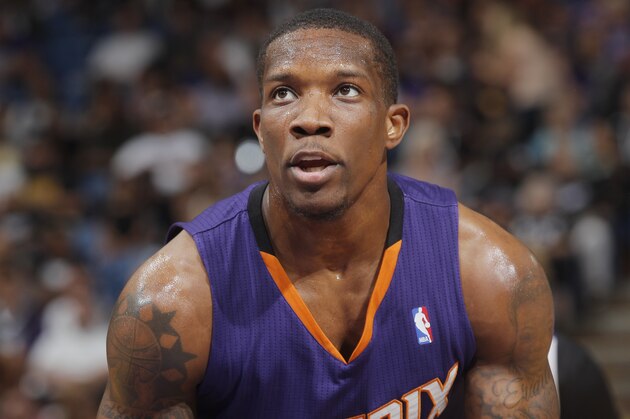 SACRAMENTO, CA - APRIL 16: Eric Bledsoe #2 of the Phoenix Suns in a game against the Sacramento Kings on April16, 2014 at Sleep Train Arena in Sacramento, California. NOTE TO USER: User expressly acknowledges and agrees that, by downloading and or using this photograph, User is consenting to the terms and conditions of the Getty Images Agreement. Mandatory Copyright Notice: Copyright 2014 NBAE (Photo by Rocky Widner/NBAE via Getty Images)