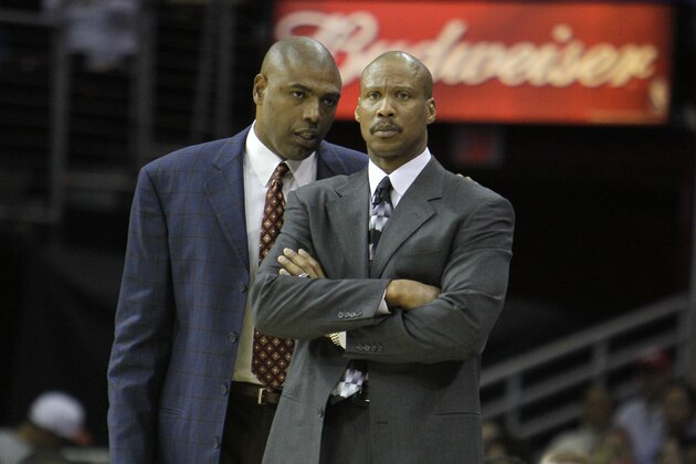 Cleveland Cavaliers assistant coach Paul Pressey, left, talks to head coach Byron Scott during an NBA basketball game against the Memphis Grizzlies Saturday, Nov. 27, 2010, in Cleveland. (AP Photo/Mark Duncan) Cleveland Cavaliers assistant coach Paul Pressey, left, talks to head coach Byron Scott during an NBA basketball game against the Memphis Grizzlies Saturday, Nov. 27, 2010, in Cleveland. (AP Photo/Mark Duncan)