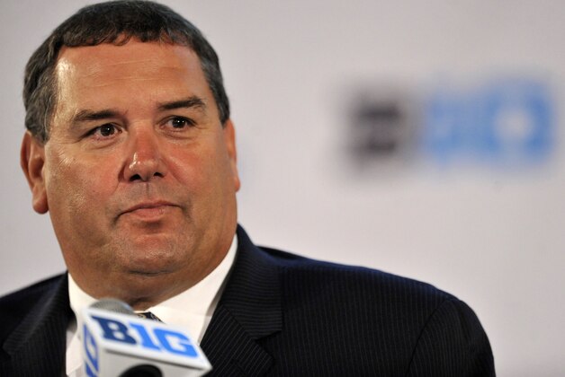 Michigan head coach Brady Hoke talks to the media during the Big Ten football media days in Chicago, Monday, July 28, 2014. (AP Photo/Paul Beaty) Michigan head coach Brady Hoke talks to the media during the Big Ten football media days in Chicago, Monday, July 28, 2014. (AP Photo/Paul Beaty)