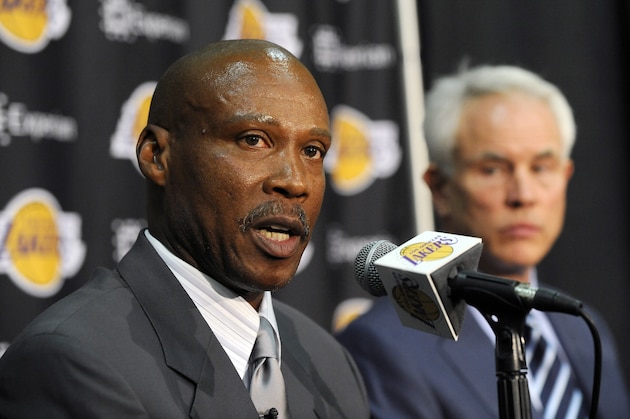 EL SEGUNDO, CA - JULY 29: Byron Scott, new head coach of the Los Angeles Lakers, speaks to the media during a press conference on July 29, 2014 at Toyota Sports Center in El Segundo, California. NOTE TO USER: User expressly acknowledges and agrees that, by downloading and/or using this photograph, User is consenting to the terms and conditions of Getty Images License Agreement. Mandatory Copyright Notice: Copyright 2014 NBAE (Photo by Juan Ocampo/NBAE via Getty Images) EL SEGUNDO, CA - JULY 29: Byron Scott, new head coach of the Los Angeles Lakers, speaks to the media during a press conference on July 29, 2014 at Toyota Sports Center in El Segundo, California. NOTE TO USER: User expressly acknowledges and agrees that, by downloading and/or using this photograph, User is consenting to the terms and conditions of Getty Images License Agreement. Mandatory Copyright Notice: Copyright 2014 NBAE (Photo by Juan Ocampo/NBAE via Getty Images)
