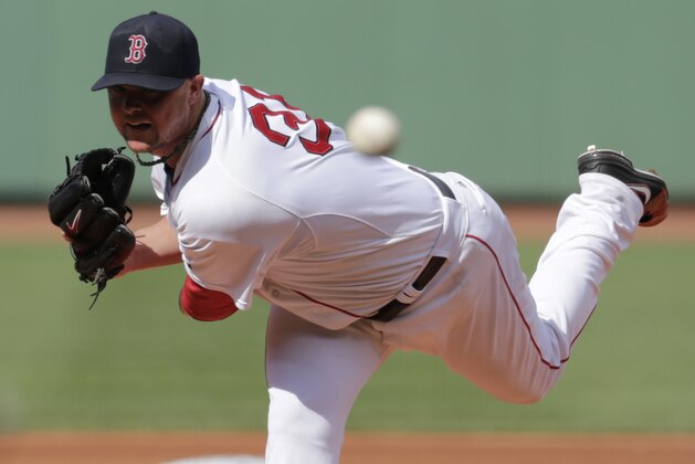 Boston Red Sox starting pitcher Jon Lester (31) delivers during the first inning of a baseball game at Fenway Park in Boston, Thursday, July 10, 2014. (AP Photo/Charles Krupa) Boston Red Sox starting pitcher Jon Lester (31) delivers during the first inning of a baseball game at Fenway Park in Boston, Thursday, July 10, 2014. (AP Photo/Charles Krupa)
