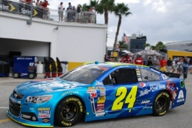 Jeff Gordon in the No. 24 at Daytona International Speedway.