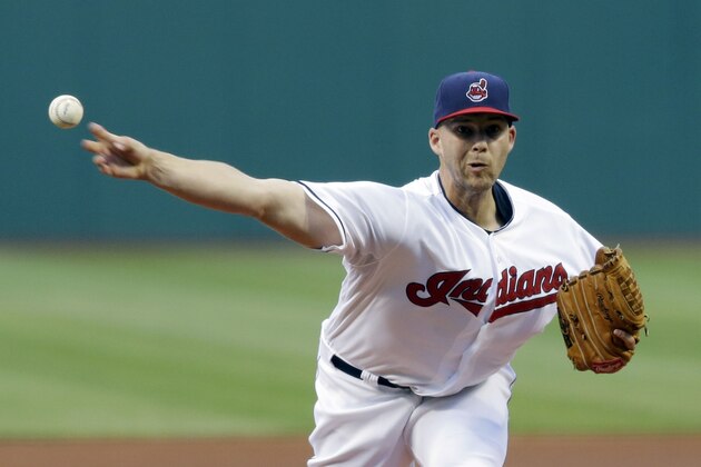 Cleveland Indians starting pitcher Justin Masterson delivers in the first inning of a baseball game against the New York Yankees, Monday, July 7, 2014, in Cleveland. (AP Photo/Tony Dejak) Cleveland Indians starting pitcher Justin Masterson delivers in the first inning of a baseball game against the New York Yankees, Monday, July 7, 2014, in Cleveland. (AP Photo/Tony Dejak)