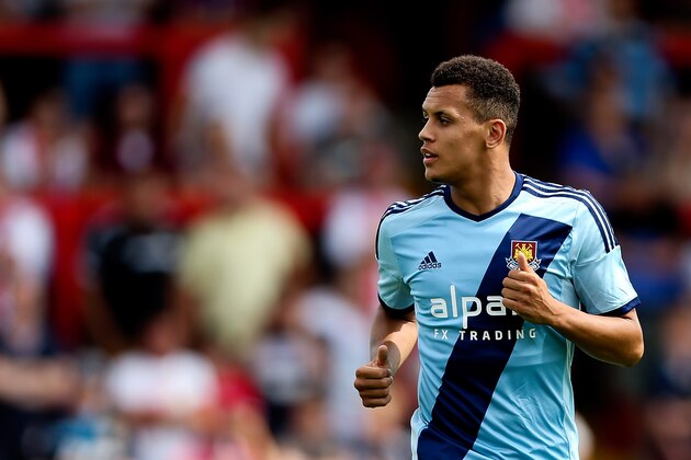 STEVENAGE, ENGLAND - JULY 12: Ravel Morrison of West Ham looks on during the Pre Season Friendly match between Stevenage and West Ham United at The Lamex Stadium on July 12, 2014 in Stevenage, England.  (Photo by Ben Hoskins/Getty Images)