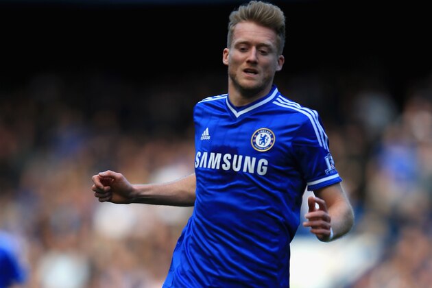 LONDON, ENGLAND - MARCH 22:  Andre Schurrle of Chelsea during the Barclays Premier League match between Chelsea and Arsenal at Stamford Bridge on March 22, 2014 in London, England.  (Photo by Richard Heathcote/Getty Images)