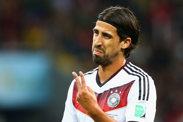 PORTO ALEGRE, BRAZIL - JUNE 30: Sami Khedira of Germany reacts during the 2014 FIFA World Cup Brazil Round of 16 match between Germany and Algeria at Estadio Beira-Rio on June 30, 2014 in Porto Alegre, Brazil.  (Photo by Martin Rose/Getty Images)