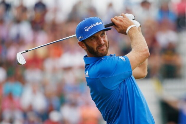 HOYLAKE, ENGLAND - JULY 20:  Dustin Johnson of the United States tees off on the 4th hole during the final round of The 143rd Open Championship at Royal Liverpool on July 20, 2014 in Hoylake, England.  (Photo by Tom Pennington/Getty Images)