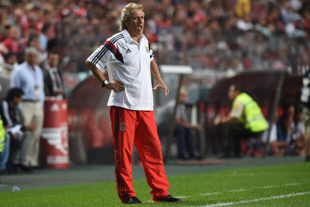 LISBON, PORTUGAL - JULY 26:  SL Benfica head coach Jorge Jesus reacts during the Eusebio Cup match between SL Benfica and Ajax at Estadio da Luz on July 26, 2014 in Lisbon, Portugal.  (Photo by Valerio Pennicino/Getty Images)