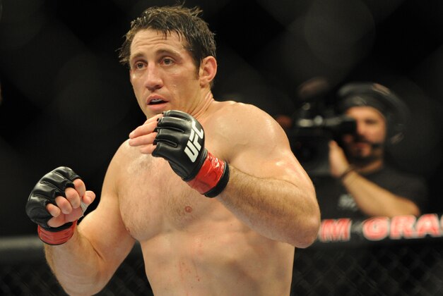 Jul 6, 2013; Las Vegas, NV, USA;  Tim Kennedy during his Middleweight Bout at the MGM Grand Garden Arena. Mandatory Credit: Jayne Kamin-Oncea-USA TODAY Sports