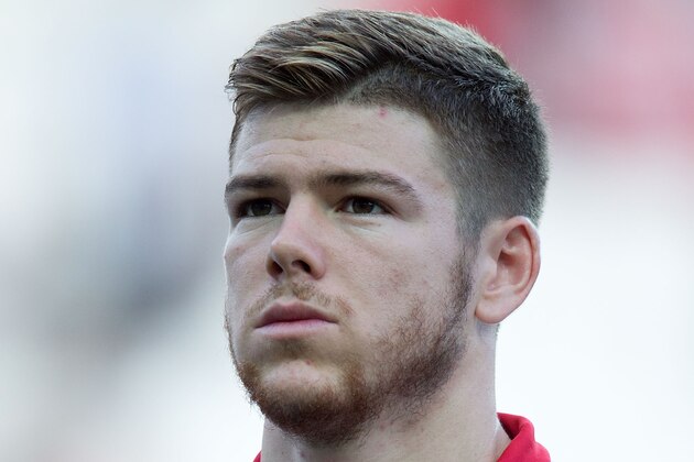 SEVILLE, SPAIN - OCTOBER 03: Alberto Moreno of Sevilla FC looks on prior to start the UEFA Europa League group H match between Sevilla FC and SC Freiburg at Estadio Ramon Sanchez Pizjuan on October 3, 2013 in Seville, Spain.  (Photo by Gonzalo Arroyo Moreno/Getty Images)