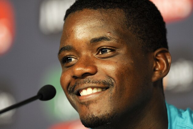 Portugal's William Carvalho attends a press conference after a training session in Campinas, Brazil, Friday, June 13, 2014. Portugal plays in group G of the Brazil 2014 soccer World Cup. (AP Photo/Paulo Duarte)