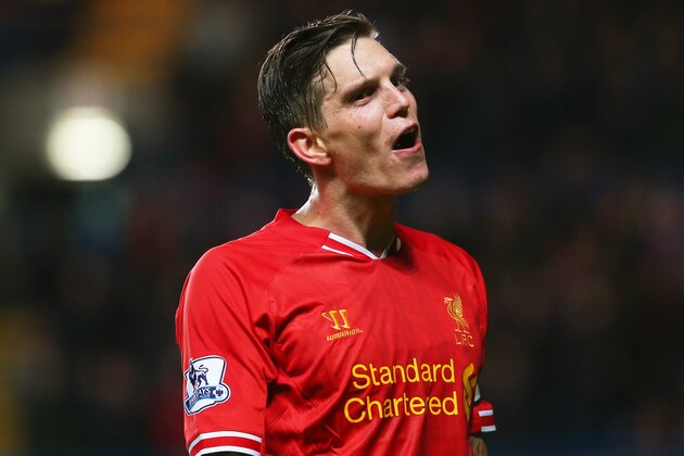 LONDON, ENGLAND - DECEMBER 29:  Daniel Agger of Liverpool reacts during the Barclays Premier League match between Chelsea and Liverpool at Stamford Bridge on December 29, 2013 in London, England.  (Photo by Julian Finney/Getty Images)