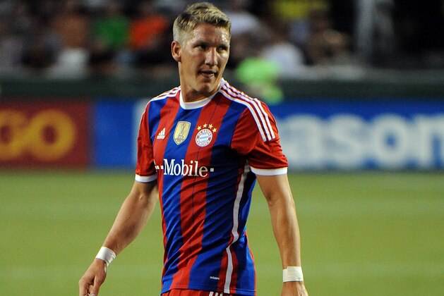 PORTLAND, OR - AUGUST 06: Bastian Schweinsteiger #31 walks out on to the pitch during the second half of the game against the MLS All-Stars st Providence Park on August 6, 2014 in Portland, Oregon.  (Photo by Steve Dykes/Getty Images)