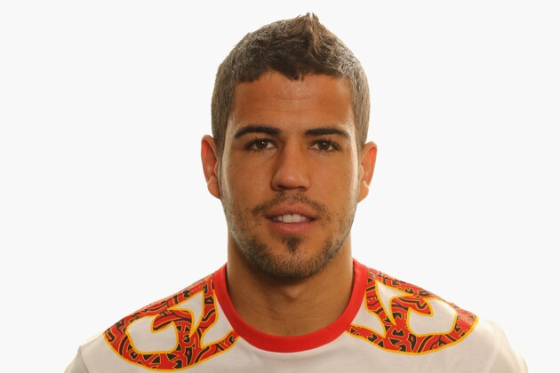 GLASGOW, SCOTLAND - JULY 22:  Alvaro Dominguez poses during a Spain Men's Official Olympic Football Team portrait session on July 22, 2012 in Glasgow, Scotland.  (Photo by Jeff J Mitchell/Getty Images)
