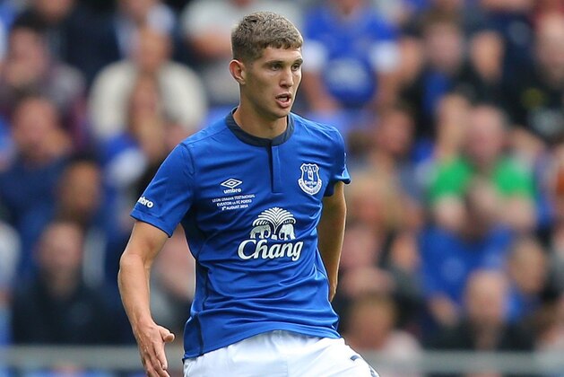 LIVERPOOL, ENGLAND - AUGUST 03: John Stones of Everton during the Pre-Season Friendly between Everton and Porto at Goodison Park on August 3, 2014 in Liverpool, England.  (Photo by Dave Thompson/Getty Images)