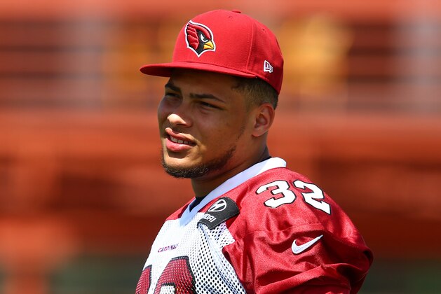 Jun 10, 2014; Tempe, AZ, USA; Arizona Cardinals safety Tyrann Mathieu during mini camp at the teams Tempe training facility. Mandatory Credit: Mark J. Rebilas-USA TODAY Sports