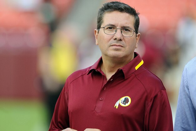 Aug 19, 2013; Landover, MD, USA; Washington Redskins owner Daniel Snyder on the field before the game against the Pittsburgh Steelers at FedEX Field. Mandatory Credit: Brad Mills-USA TODAY Sports
