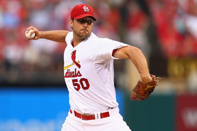 ST. LOUIS, MO - AUGUST 1: Starter Adam Wainwright ST. LOUIS, MO - AUGUST 1: Starter Adam Wainwright