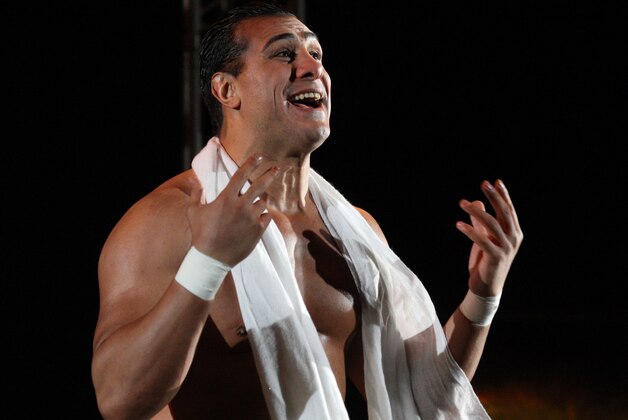 DURBAN, SOUTH AFRICA - JULY 08:  Alberto Del Rio is introduced during the WWE Smackdown Live Tour at Westridge Park Tennis Stadium on July 08, 2011 in Durban, South Africa.  (Photo by Steve Haag/Gallo Images/Getty Images)
