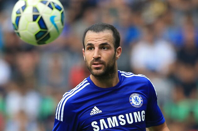 LJUBLJANA, SLOVENIA - JULY 27: Cesc Fabregas of Chelsea in action during the Pre Season Friendly  match between FC Olimpija Ljubljana and Chelsea at Stozice stadium in Ljubljana, Slovenia on Sunday, July 27, 2014. (Photo by Srdjan Stevanovic/Getty Images)