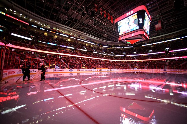 OTTAWA, ON - APRIL 12: A general view of Canadian Tire Centre prior to the last home game of the season as the Ottawa Senators play against the Toronto Maple Leafs at  on April 12, 2014 in Ottawa, Ontario, Canada.  (Photo by Andre Ringuette/NHLI via Getty Images)