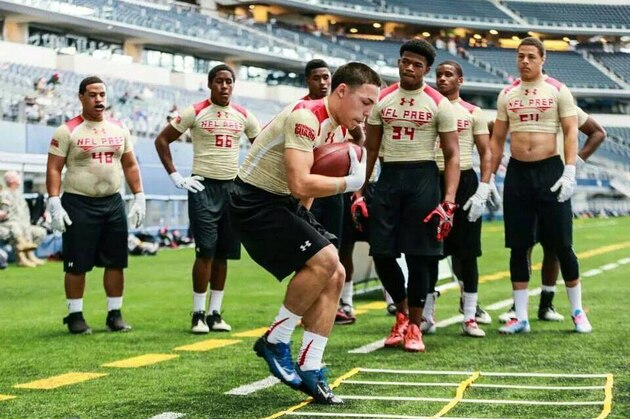 Grand Prairie High running back Matthew Lechuga drew rave reviews at the recent NFL Prep 100 Camp, an invitation-only event that was held at AT&T Stadium.