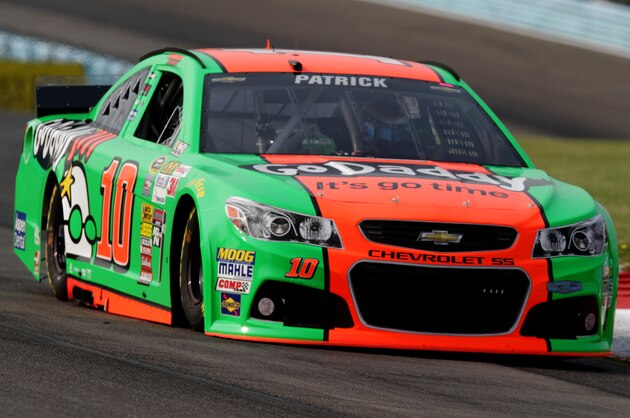 WATKINS GLEN, NY - AUGUST 08:  Danica Patrick, driver of the #10 GoDaddy Chevrolet, practices for the NASCAR Sprint Cup Series Cheez-It 355 at Watkins Glen International on August 8, 2014 in Watkins Glen, New York.  (Photo by Jerry Markland/Getty Images)