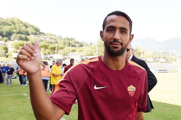 RIETI, ITALY - JULY 18:  Mehdi Benatia of Roma before the friendly match between AS Roma and Indonesia U23 at Stadio Centro d'Italia - Manlio Scopigno on July 18, 2014 in Rieti, Italy.  (Photo by Giuseppe Bellini/Getty Images)